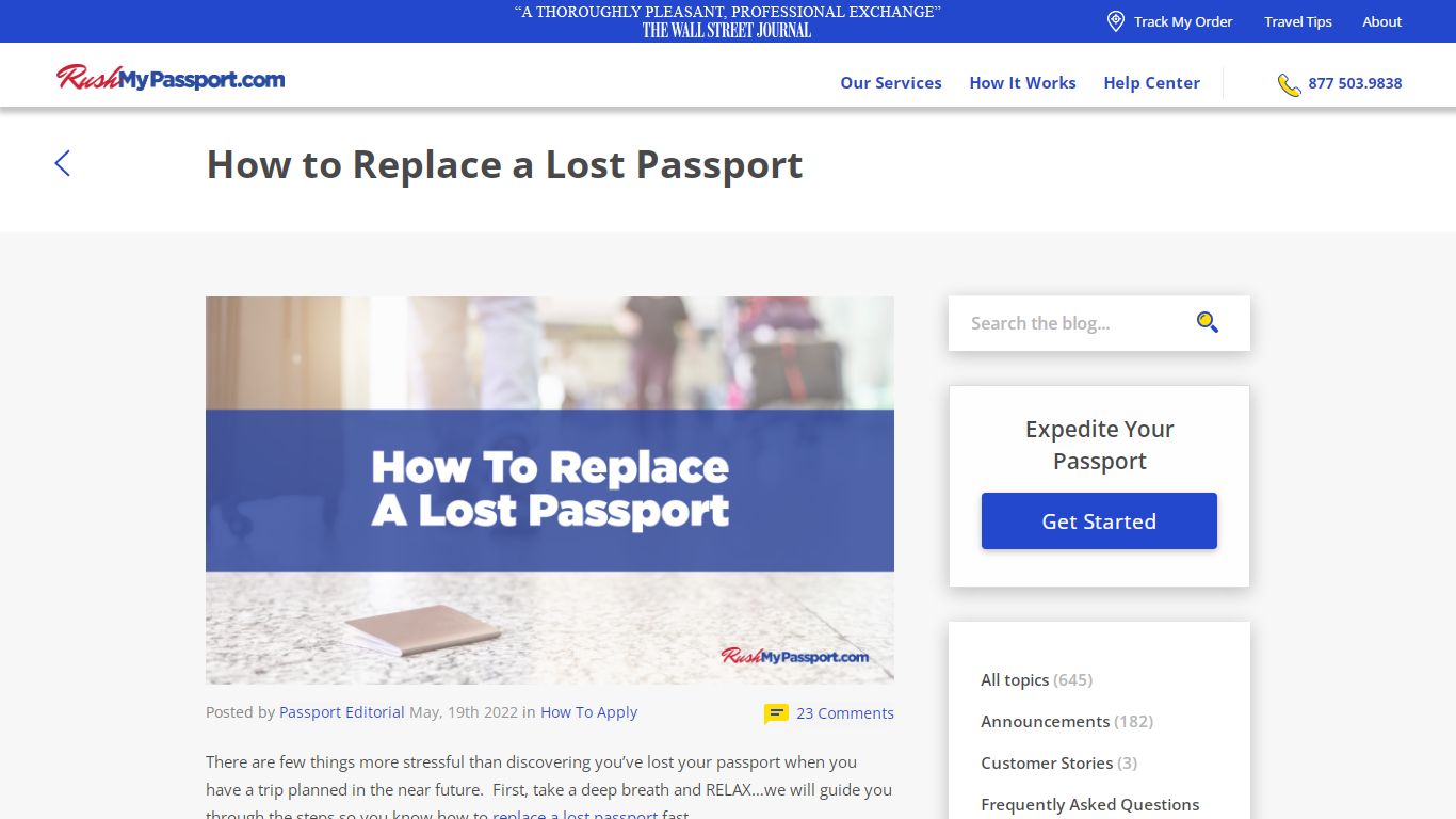 How to Replace a Lost Passport